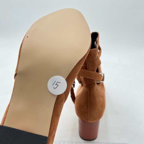Amazon.com | YDN Womens Low Heel Ankle Booties Faux Suede  YDN Tan Block Low Heel Suede Cowgirl Boots Pull on Ankle Bootie with Buckle
